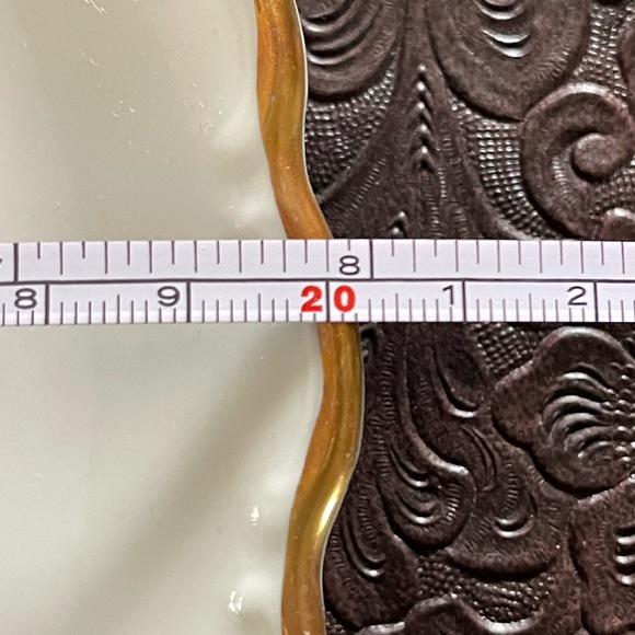 Set of 2 Schumann Arzberg dessert fruit plates vintage Gold Rimmed - Picture 8 of 9